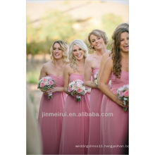 Dynamite and Pearls Wedding Pink Bridesmaid Dress Bride Maid Dresses Free Shipping HDN6